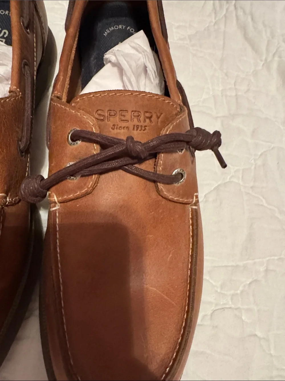 Sperry Men’s Brown Leather 2-Eye Boat Shoes